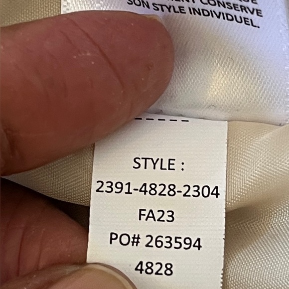 Lucky Brand Long Quilted Hooded Faux Shearling Toggle Coat Size Small In Oatmeal - Picture 12 of 14